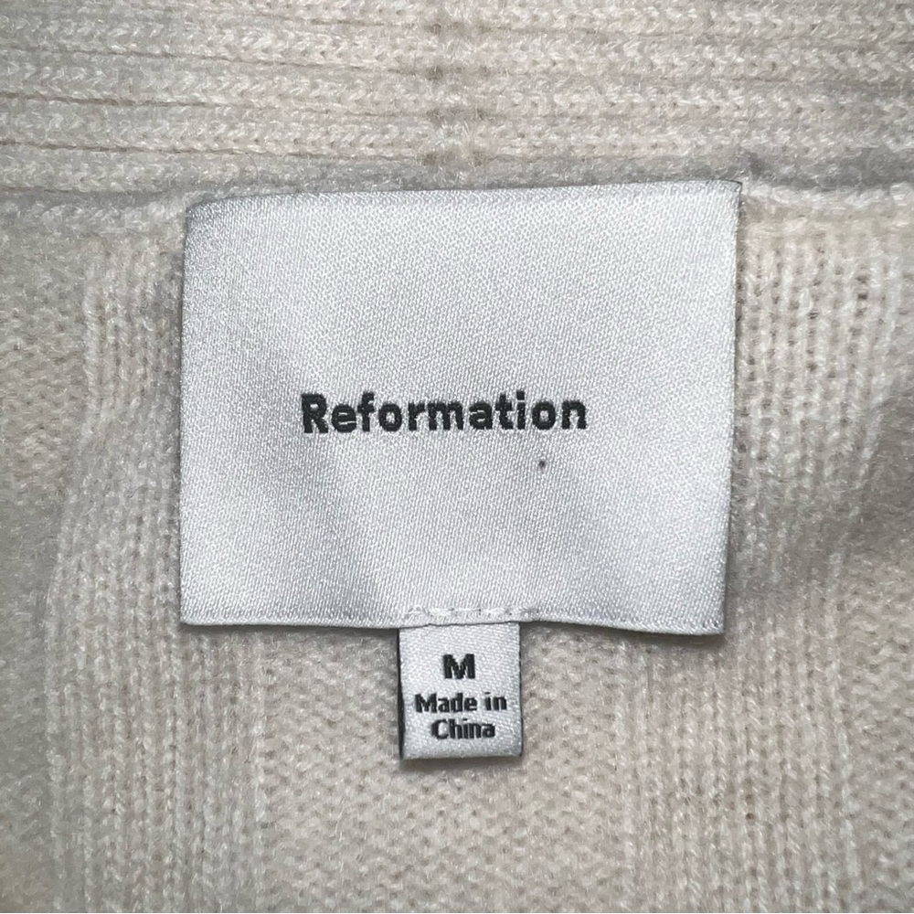 Reformation Capri Oversize Recycled Cashmere & Wool Blend Cardigan - Picture 3 of 6